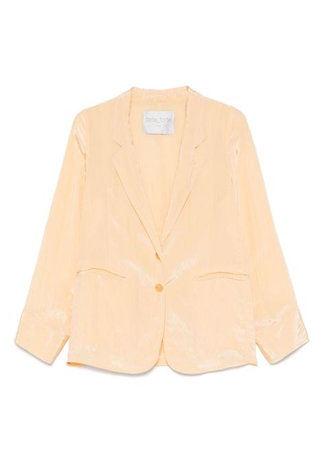 Yellow satin blazer Forte forte - women